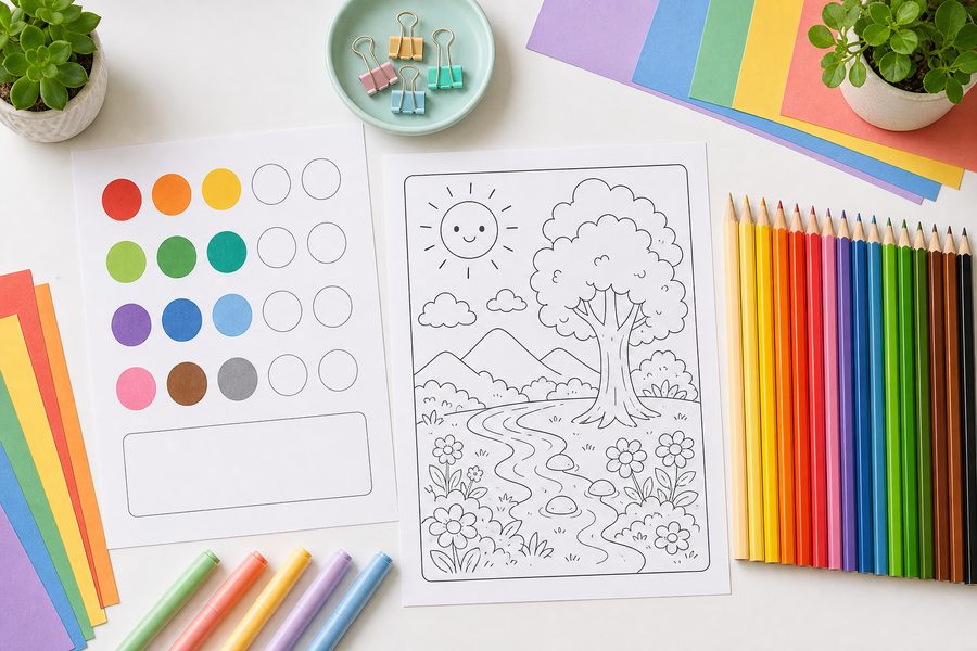 Imagine de prezentare pentru Decorează cu planșe deja colorate
