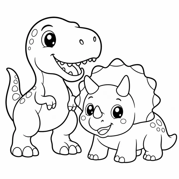 Dibujos de dinosaurios para colorear
