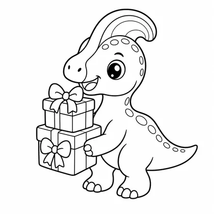 Planșă cu pui de dinozaur de colorat