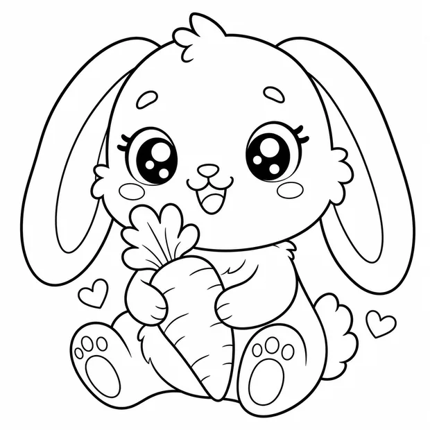 Dibujo de conejo para colorear