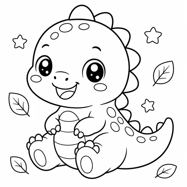 Dibujo de dinosaurio para colorear