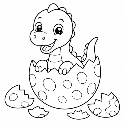 Planșă cu spinosaurus de colorat