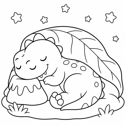 Planșă cu t-rex de colorat