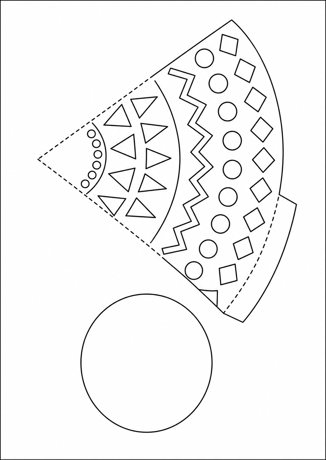 Cono montable para imprimir